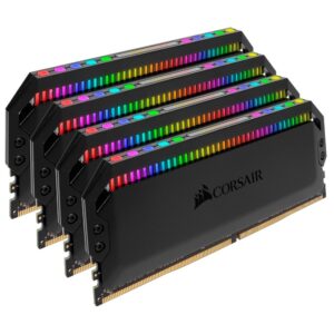 Corsair Dominator Platinum RGB 32GB (4x8GB) DDR4 3200MHz CL16 DIMM Unbuffered XMP 2.0 Base SPD@2666 Black Heatspreaders 1.35V AMD (LS)