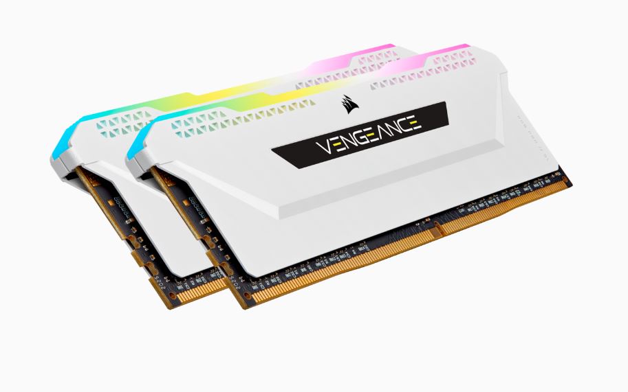 Corsair Vengeance RGB PRO SL 32GB (2x16GB) DDR4 3200Mhz C16 White Heatspreader Desktop Gaming Memory - Image 2