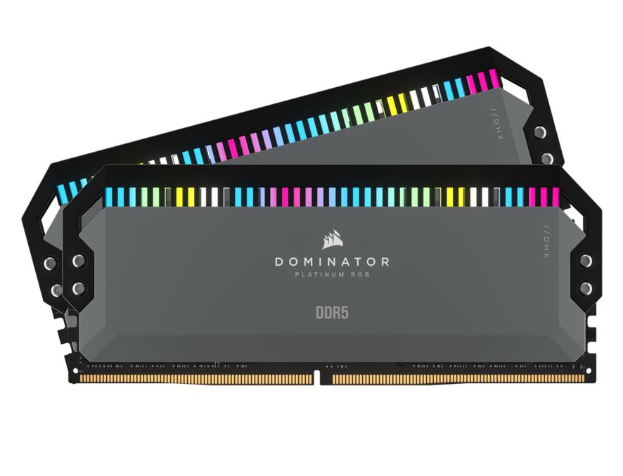 Corsair Dominator Platinum RGB DDR5 64GB (2 x 32GB) DDR5 5600 CL40-40-40-77 1.25V Intel XMP & AMD EXPO - GREY - Image 2