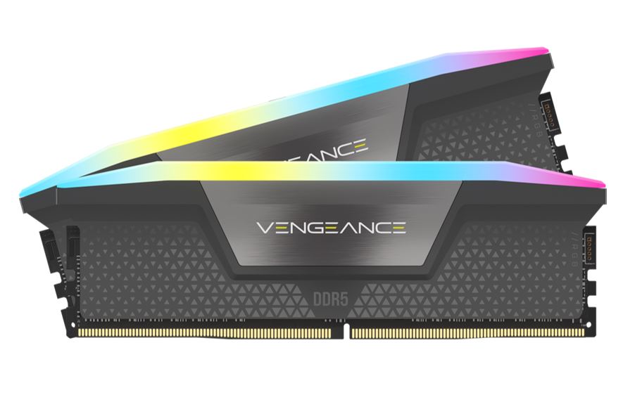 Corsair Vengeance RGB 64GB (2x32GB) DDR5 UDIMM 5600MHz C36 1.25V Desktop Gaming Memory Black Optimized for AMD Expo Ryzen 7000 Series - Image 2