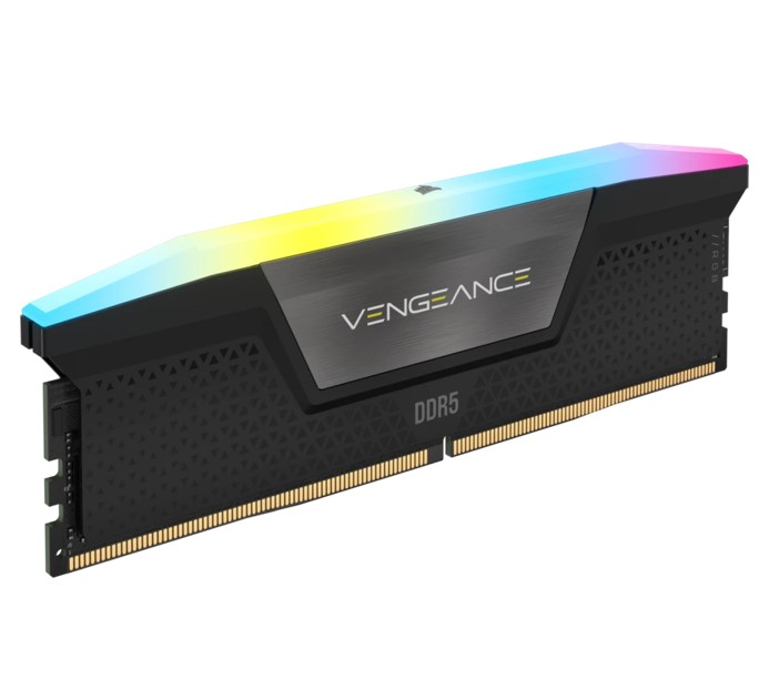 Corsair Vengeance RGB 96GB (2x48GB) DDR5 UDIMM 5600MHz C40 1.25V Desktop Gaming Memory Black - Image 2