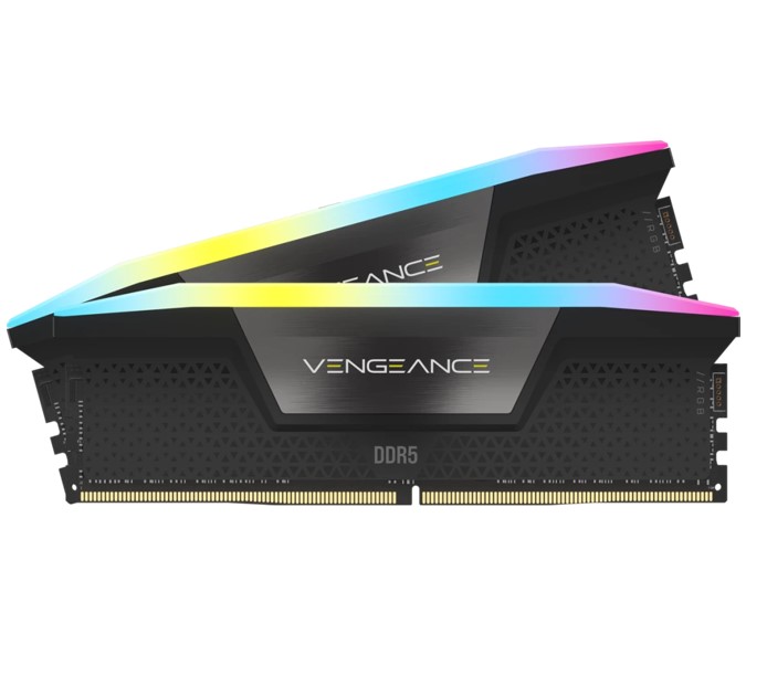 Corsair Vengeance RGB 96GB (2x48GB) DDR5 UDIMM 5600MHz C40 1.25V Desktop Gaming Memory Black - Image 4