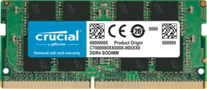 Crucial 8GB (1x8GB) DDR4 SODIMM 3200MHz CL22 1.2V UnRanked Notebook Laptop Memory RAM
