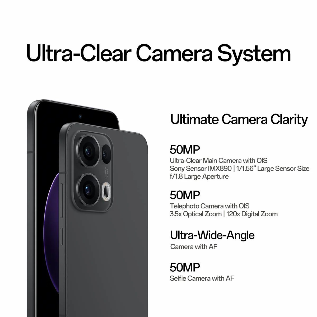 OPPO Reno13 Pro 5G - Graphite Grey (CPH2697AU Grey)*AU STOCK*, 6.83', Full HD+, 12GB/512GB, 50MP/50MP, Dual SIM, 5800mAh, 2 Years Waranty - Image 2