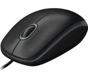 Logitech B100 Optical USB Mouse 800dpi for PC Laptop Mac Tux Full Size Comfort smooth mover 3yr wty