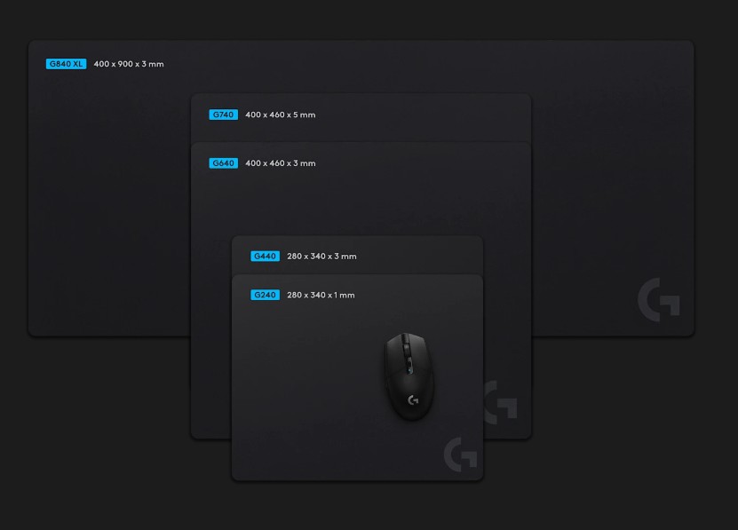 Logitech G840 XL Cloth Gaming Mouse Pad Classic Size 40 cm x 90 cm 3 mm mouse pad (LS) - Image 3