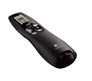 Logitech R800 Laser Presentation Remote LCD display time tracking 30m Range, 2.4GHz Instuitive slideshow controls ~MILT-R700PRO 910-003508 (LS)