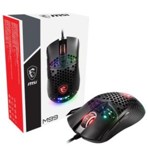 MSI Gaming Mouse_M99 Pro Boxl Sensor 3,200 DPI 12 RGB Modes 5 Customizable Buttons Comfortably Ergonomic Design Light Weight 0.12kg (for Promo only)