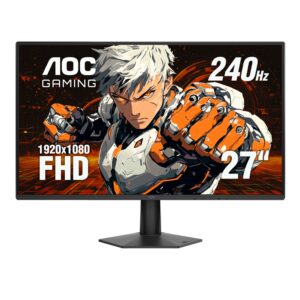 AOC 27G50Z, 27', IPS, FHD 1920x1080, 240Hz, 0.5ms, 300nits, DisplayPort 1.4, HDMI 2.0, VESA mount