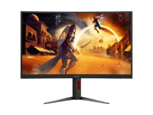 AOC 27' 2K Curved 0.5ms 180Hz, 2560x 1440 Adaptive Sync, HDMI 2.0 × 1,DisplayPort 1.4 × 1, Gaming Monitor (LS)