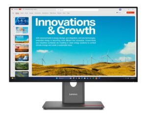 Lenovo ThinkVision P24qd-40 23.8' 24' 24' QHD IPS Monitor 2K 2560x1440 16:9 Height Adjustable Tilt Swivel Pivot HDMI DP1.4 DP 4xUSB3.2 Hub Etherne 3yr