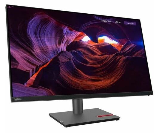 LENOVO ThinkVision P32p 31.5'/32' UHD Monitor 4K 3840x2160 16:9 Height Adjustable Tilt Swivel Pivot DP HDMI Thunderbolt 4 LAN 3xUSB3.2 Hub 3yr - Image 2