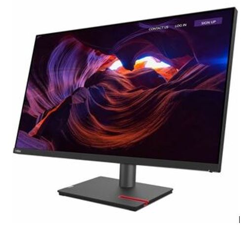LENOVO ThinkVision P32p 31.5'/32' UHD Monitor 4K 3840x2160 16:9 Height Adjustable Tilt Swivel Pivot DP HDMI Thunderbolt 4 LAN 3xUSB3.2 Hub 3yr - Image 3
