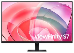 Samsung ViewFinity S7 27' 4K UHD IPS Monitor 3840x2160 16:9 5ms PiP HDR10 DP HDMI USB-A Tilt VESA Eye Saver Mode Flicker Free Black 3YR WTY