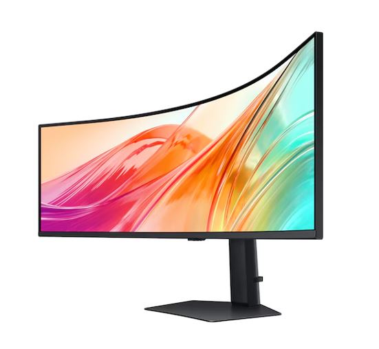 Samsung 49' ViewFinity Monitor Dual QHD 5120x1440 5ms 32:9 1000R Tilt Swivel Height Adjust VESA DisplayHDR 400 1xUSB-C DP 2xHDMI LAN Prot HAS Speaker - Image 3