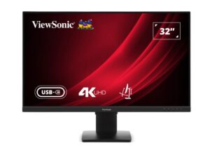 ViewSonic 32' VG 4K SuperClear VA, USB-C, DP, Height Adjust, 3y Advance Replacement, Business Pro Monitor