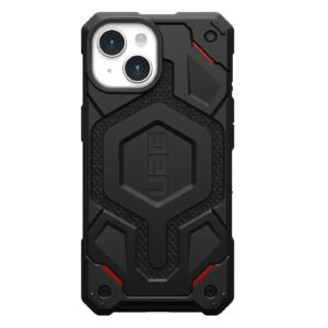 UAG Monarch Pro MagSafe Kevlar Apple iPhone 15 (6.1') Rugged Case - Kevlar Black(114219113940),25ft. Drop Protection (7.6M), 10 Years Warranty