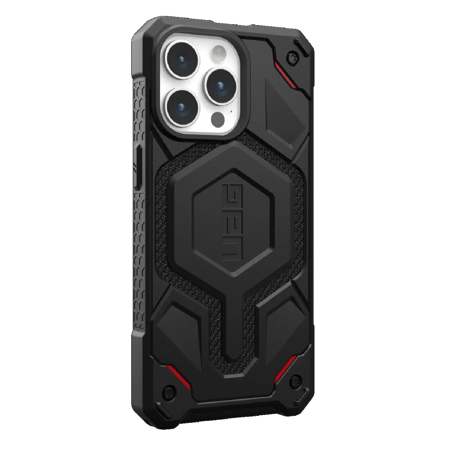 UAG Monarch Pro MagSafe Apple iPhone 15 Pro Max (6.7') Rugged Case - Kevlar Black (114222113940), 25ft. Drop Protection (7.6M), 10 Years Warranty - Image 3
