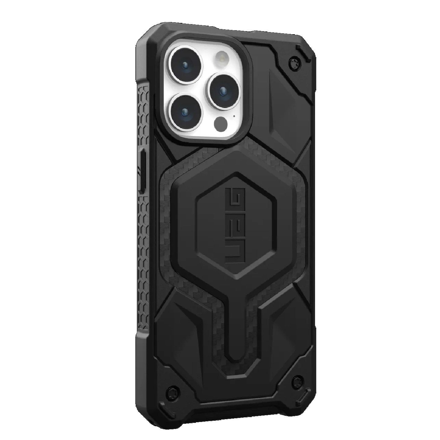 UAG Monarch Pro MagSafe Apple iPhone 15 Pro Max (6.7') Rugged Case - Carbon Fiber (114222114242), 25ft. Drop Protection (7.6M), 10 Years Warranty - Image 3