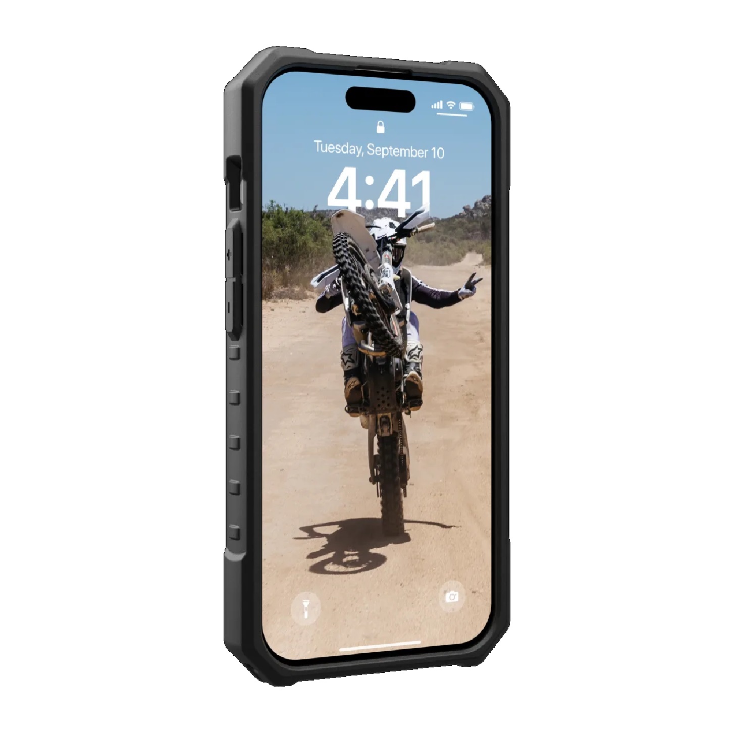 UAG Pathfinder MagSafe Apple iPhone 15 Pro (6.1') Rugged Case - Ash (114281113131),18ft. Drop Protection (5.4M), Tactical Grip, 10 Years Warranty - Image 2