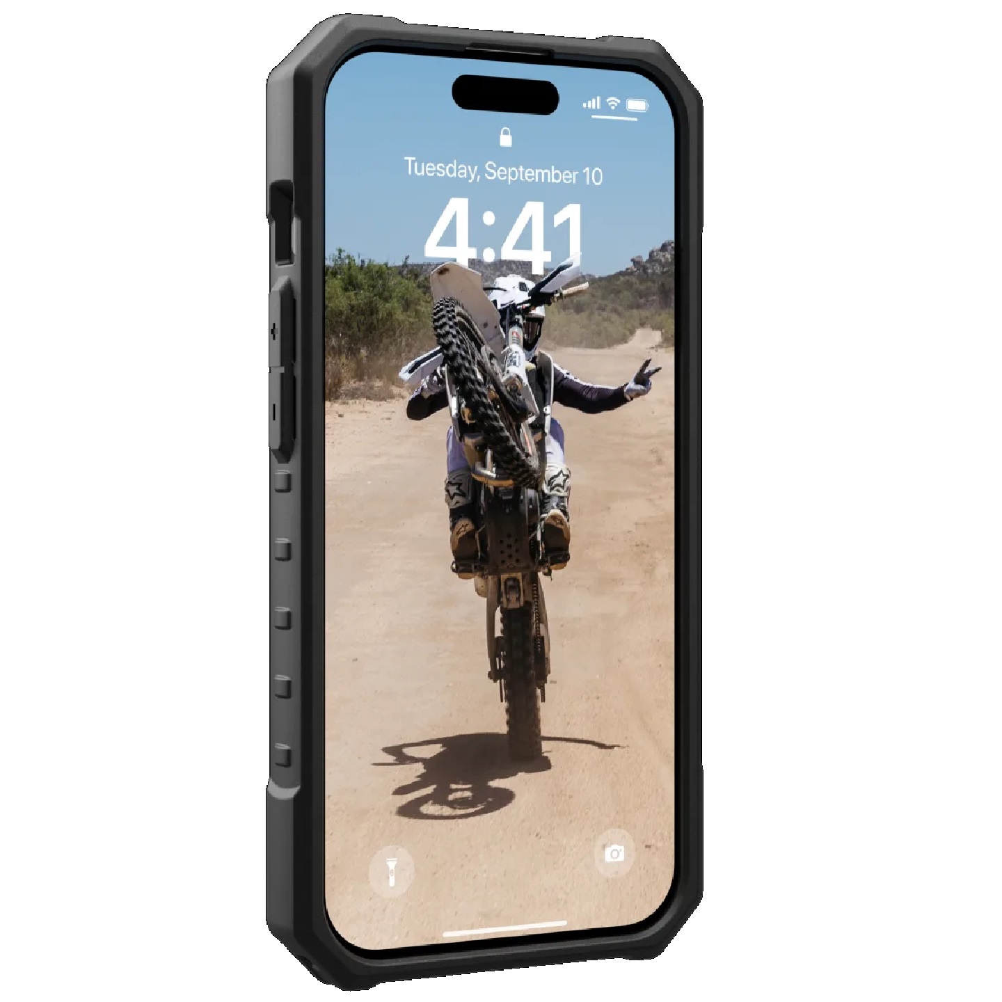 UAG Pathfinder MagSafe Apple iPhone 15 Pro (6.1') Rugged Case - Ice (114281114343), 18ft. Drop Protection (5.4M), Tactical Grip, 10 Years Warranty - Image 2