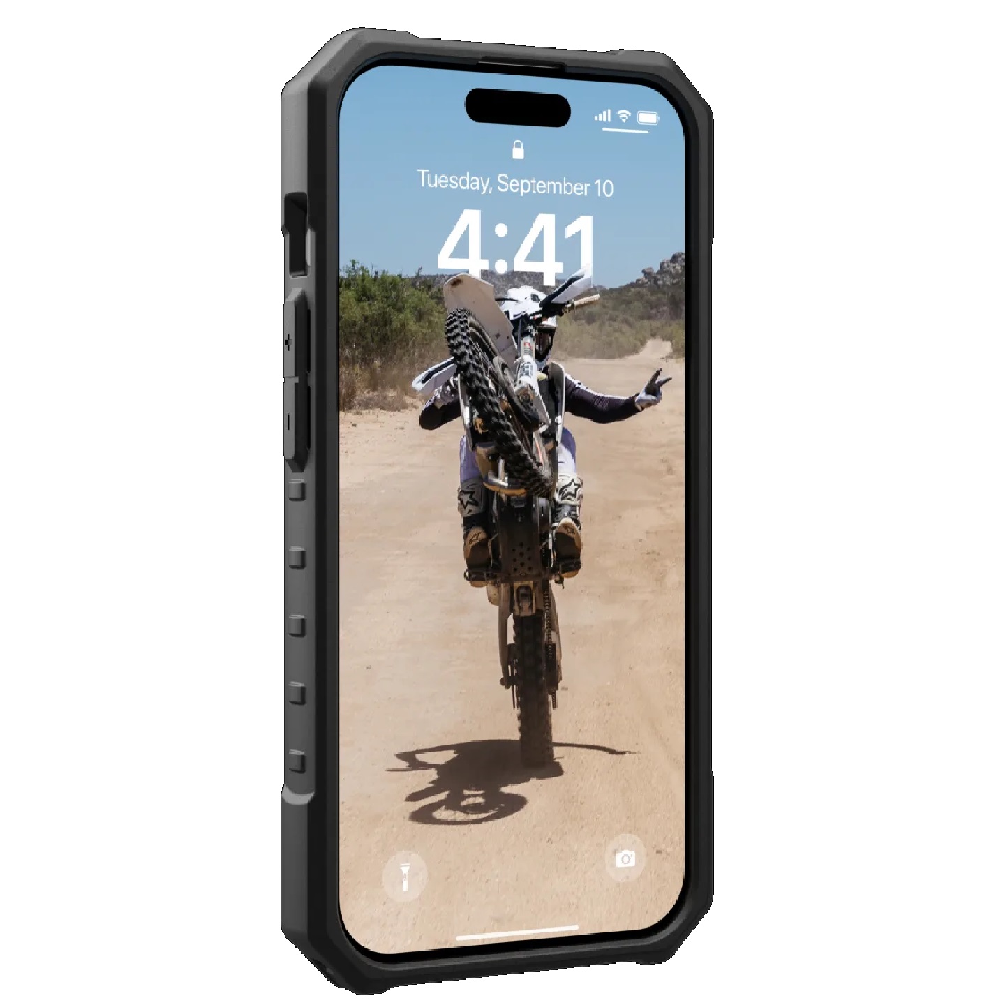 UAG Pathfinder MagSafe Apple iPhone 15 Pro (6.1') Rugged Case - Olive Drab (114281117272),18ft. Drop Protection (5.4M),Tactical Grip,10 Years Warranty - Image 2