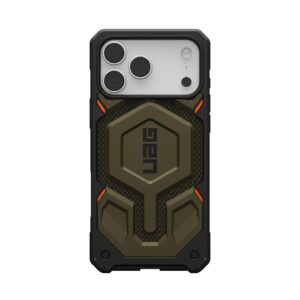 UAG Monarch Pro MagSafe Kevlar Apple iPhone 17 Pro (6.3') Rugged Case - Kevlar Element Green (11451311397B), Shock Protection, 10 Years Warranty