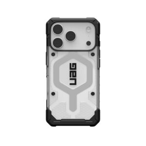 UAG Pathfinder Clear MagSafe Apple iPhone 17 Pro Max (6.9') Rugged Case - Ice/Silver (114552114333), 18ft. Drop Protection (5.4M), 10 Years Warranty