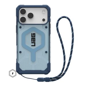 UAG Pathfinder Clear MagSafe Apple iPhone 17 Pro Max (6.9') Rugged Case + Blues Lanyard - Blues (1145521BV03), Lightweight, 10 Years Warranty