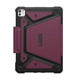 UAG Metropolis SE Apple iPad Pro (11') (M5/M4) (6th/5th Gen) Folio Rugged Case - Bordeaux (124475119049), DROP+ Military Standard, 10 Years Warranty
