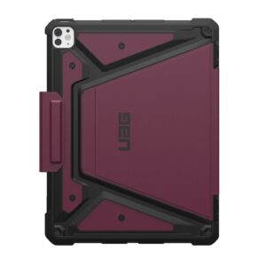UAG Metropolis SE Apple iPad Pro (13') (M5/M4) (8th/7th Gen) Folio Rugged Case - Bordeaux (124476119049), DROP+ Military Standard, 10 Years Warranty