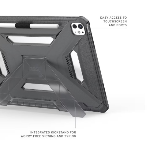 UAG Scout Plus Apple iPad Pro (11.0') (7th Gen) Case - Ash (840283925078), Slim, Soft-Touch, Built-in kickstand, Pencil Holder, 1 Year Warranty - Image 4