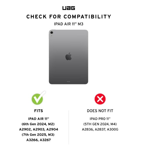 UAG Scout Plus Apple iPad Air (11.0') (7th Gen/6th Gen) Case - Black(124493114040), Slim, Soft-Touch, Built-in kickstand,Pencil Holder,1 Year Warranty - Image 3