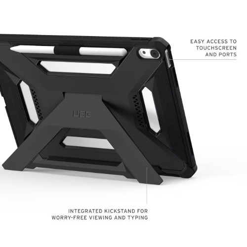UAG Scout Plus Apple iPad Air (11.0') (7th Gen/6th Gen) Case - Black(124493114040), Slim, Soft-Touch, Built-in kickstand,Pencil Holder,1 Year Warranty - Image 4