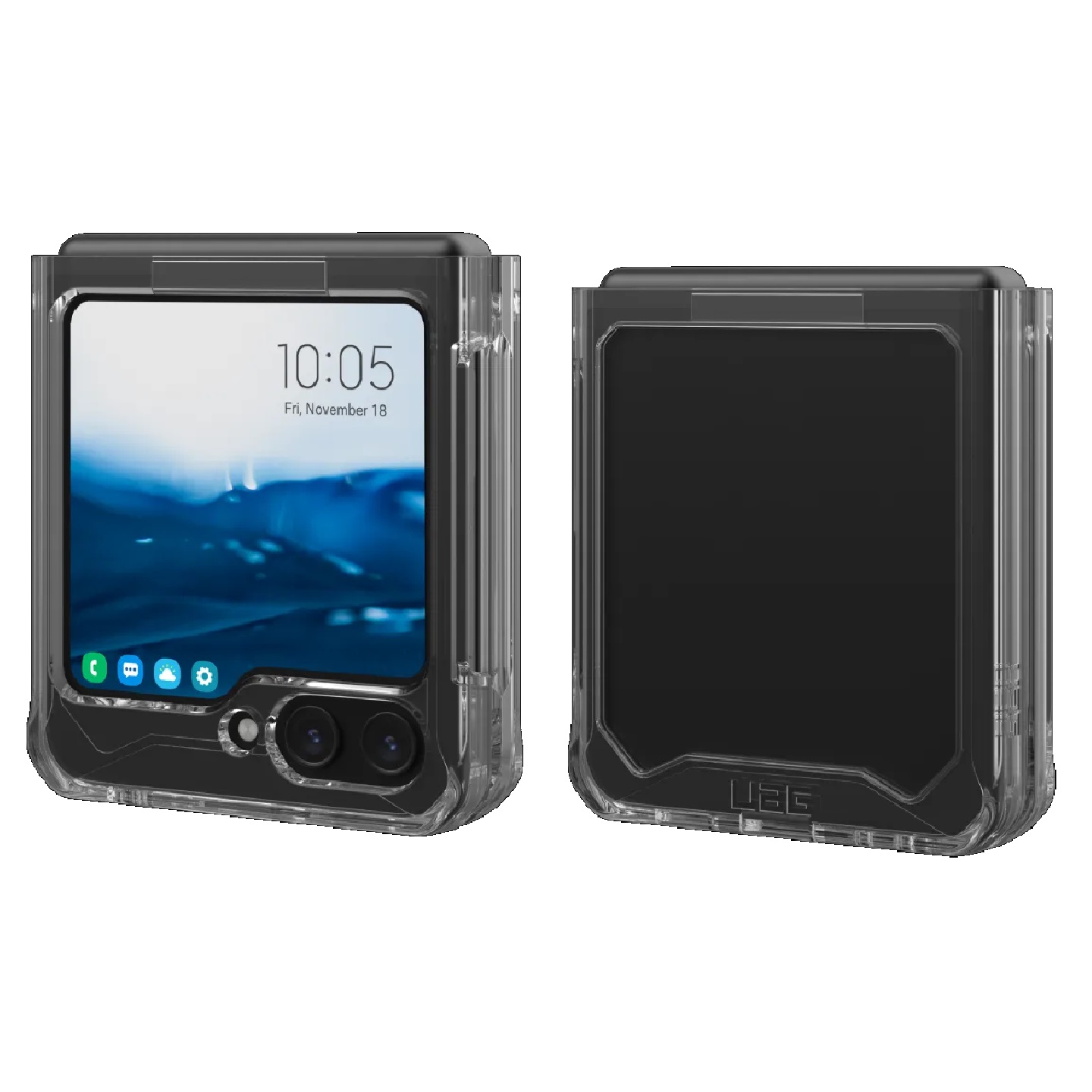 UAG Plyo Samsung Galaxy Z Flip5 5G (6.7') Rugged Case - Ice (214357114343), DROP+ Military Standard, Raised Screen Surround, 10 Years Warranty - Image 3