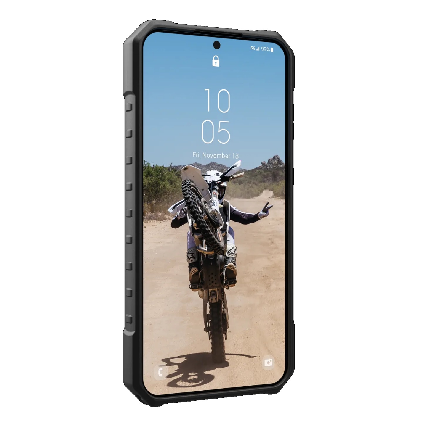 UAG Pathfinder Clear Samsung Galaxy S23 FE 5G (6.4') Rugged Case - Ash (214410113131), 18ft. Drop Protection (5.4M), 10 Years Warranty - Image 2