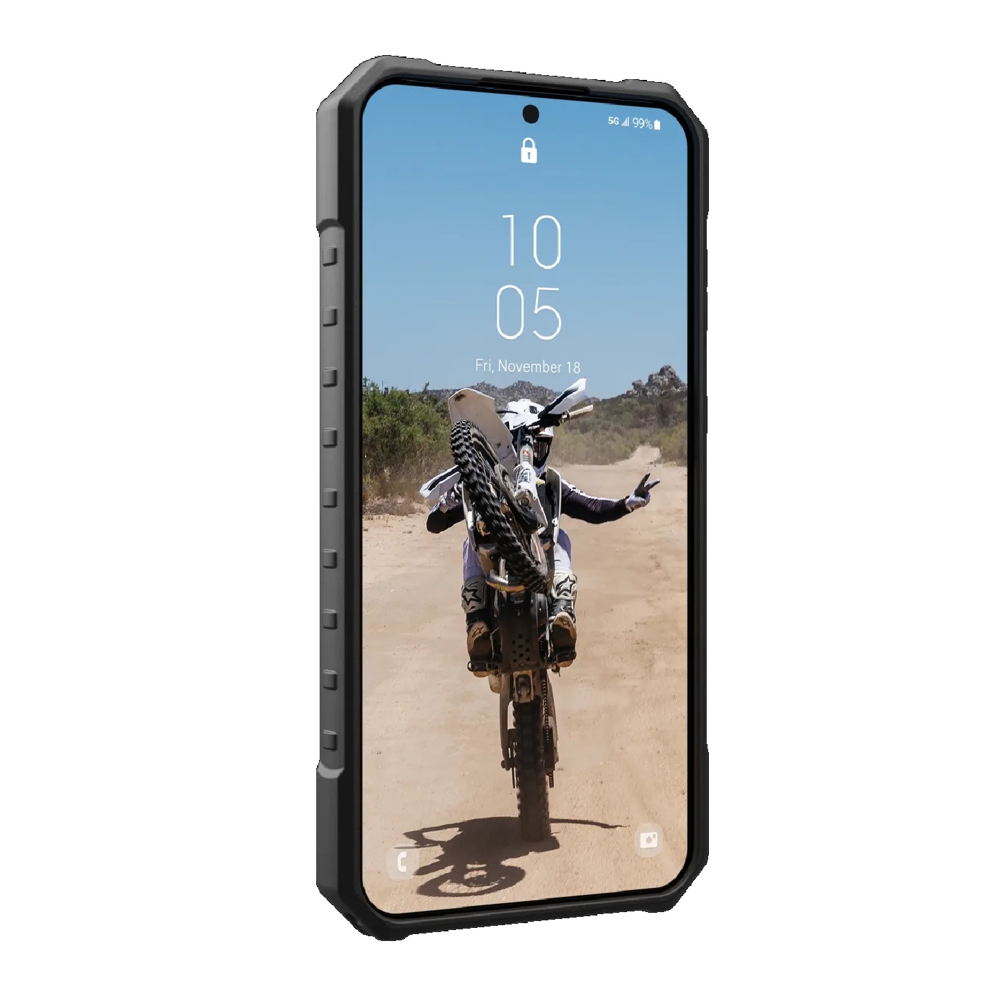 UAG Pathfinder Samsung Galaxy S23 FE 5G (6.4') Rugged Case - Black (214410114040),18ft. Drop Protection(5.4M),Raised Screen Surround,10 Years Warranty - Image 2