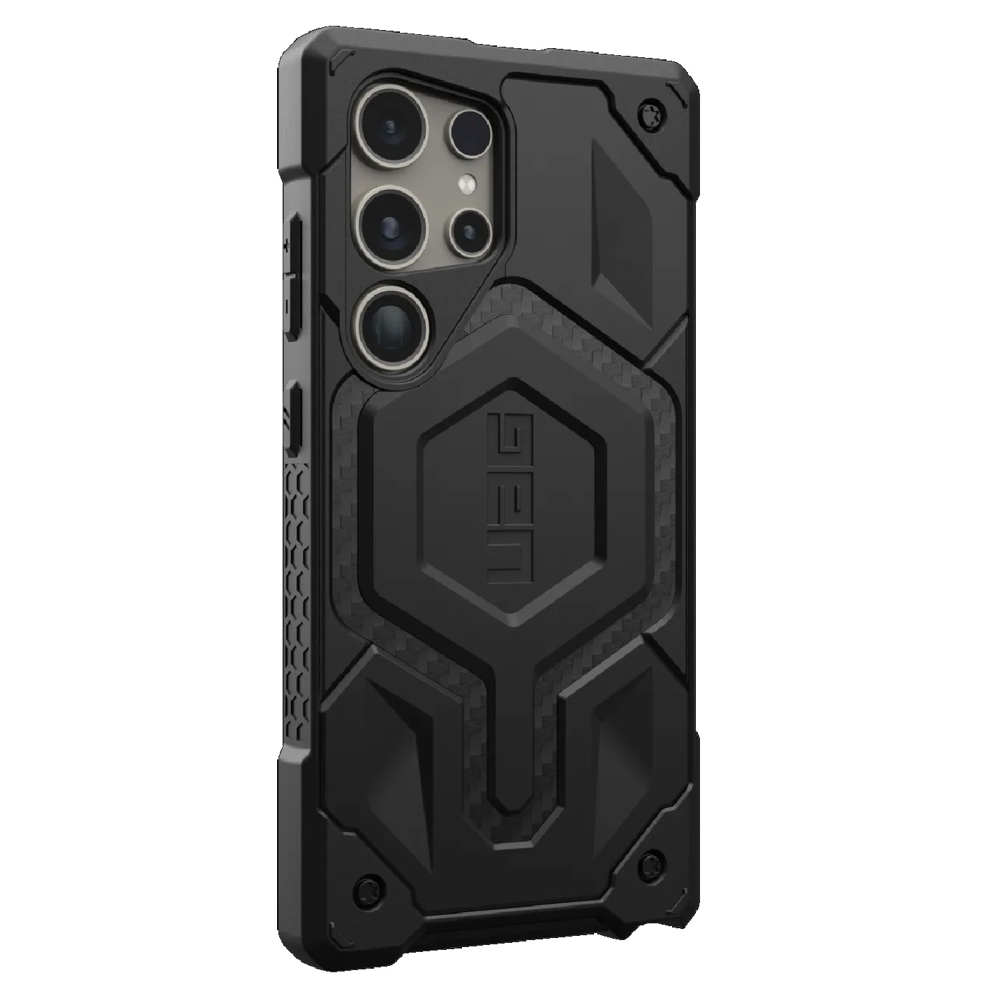 UAG Monarch Pro Magnetic Samsung Galaxy S24 Ultra 5G (6.8') Rugged Case - Carbon Fiber (214416114242), 10 Years Warranty - Image 3
