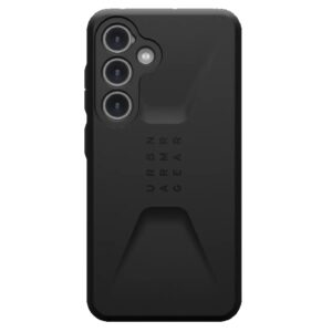 UAG Civilian Samsung Galaxy S24 5G (6.2') Rugged Case - Black (214437114040), 20ft. Drop Protection (6M), Raised Screen Surround,10 Years Warranty