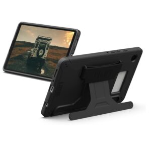 EOL UAG Scout Samsung Galaxy Tab A11+/ Tab A9+ (11') with Kickstand & Handstrap Rugged Case - Black (224462114040), 10 Years Warranty