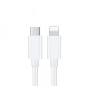USP Lightning to USB-C Fast Charge Cable (1M) White - Support 2.4A, Premium Quality,480Mbps Transfer, Apple iPhone, iPad, MacBook, 2 Years Warranty