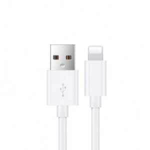 USP Lightning to USB-A Cable (1M) White - Quick Charge & Connect, Fast Charge, Durable & Reliable, Apple iPhone/iPad/MacBook, 2 Years Warranty