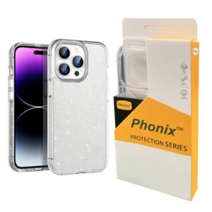 Phonix Apple iPhone 14 Pro Max Clear Rock Case Stardust - Shockproof, Ultra-thin, lightweight, Non-slip, Crystal Clear, 10 Years Warranty