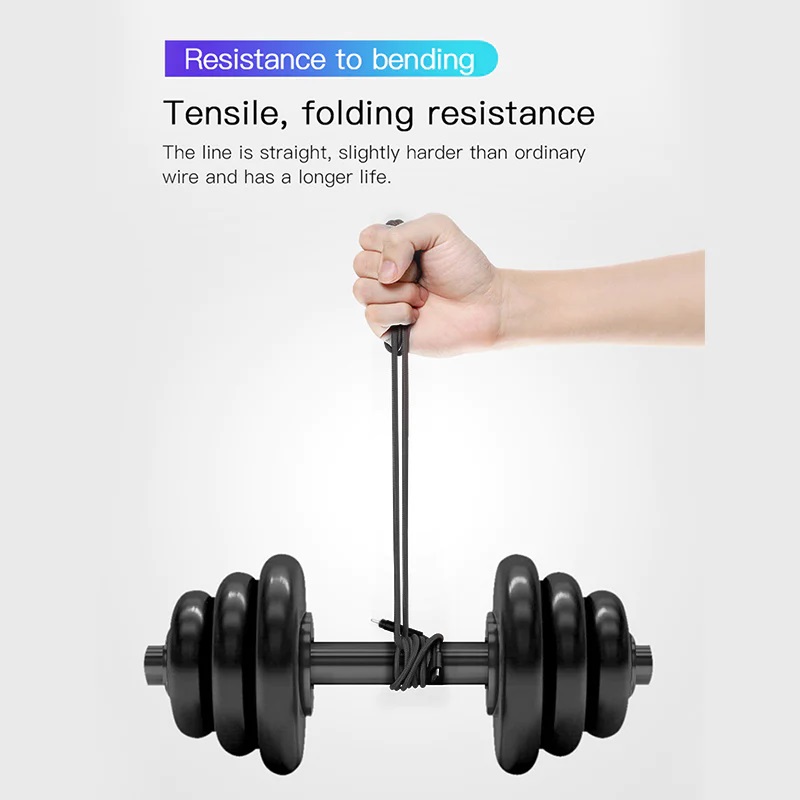 USP BoostUp Braided USB-C to USB-C Cable (1M) Black -3A Fast & Safe Charge,Samsung Galaxy,Apple iPhone,iPad,MacBook,Google,OPPO,Nokia,2 Years Warranty - Image 3