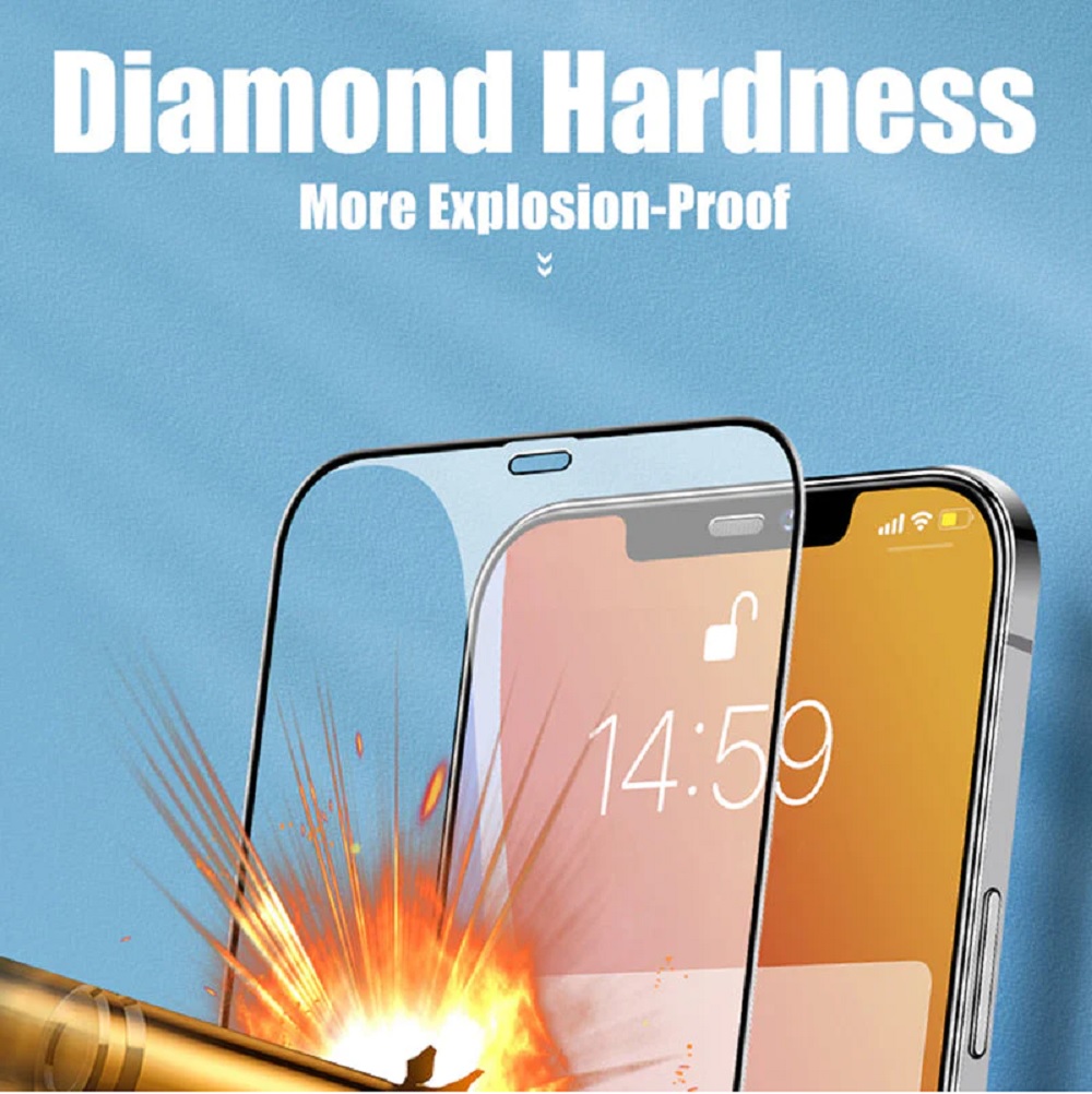 USP Apple iPhone 16 / iPhone 15 / iPhone 15 Pro (6.1') Tempered Glass Screen Protector : Full Coverage, 9H Hardness,Bubble-free, 3 Years Warranty - Image 2