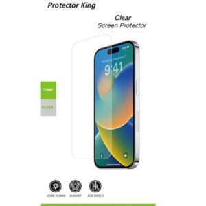 USP Apple iPhone 16 / iPhone 15 / iPhone 15 Pro (6.1') Tempered Glass Screen Protector Clear -9H Surface Hardness, Scratch resistant, 3 Years Warranty