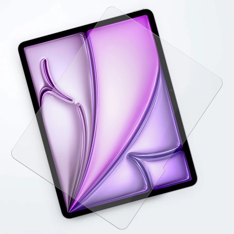 USP Apple iPad Air (13') (M3) Tempered Glass Screen Protector : Full Coverage, 9H Hardness, Bubble-free, Anti-fingerprint, 3 Years Warranty - Image 3