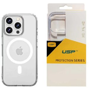 USP Apple iPhone 16 Pro Max (6.9') Clear Rock Shockproof Case with MagSafe - Ultra-Thin, Lightweight, Non-Slip, Strong, 10 Years Warranty