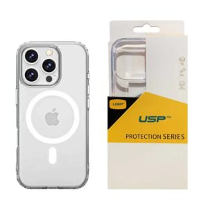 USP Apple iPhone 17 (6.3') Clear Rock Shockproof Case with MagSafe - Ultra-Thin, Lightweight, Non-Slip, Strong, 10 Years Warranty