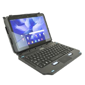 Generic Samsung Galaxy Tab Active4 Pro/ Active Pro (10.1') Back Lit 2-In-1 Attachable Keyboard - Black (7160-1869-00),76 Key,USB-C Port Charges Tablet